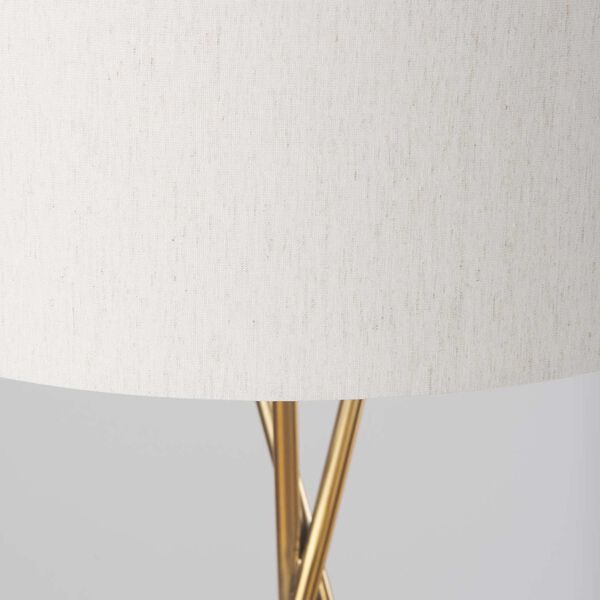 Ambrose Gold and Cream Floor Lamp, image 5