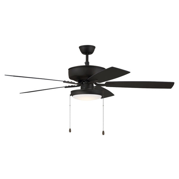 Pro Plus Espresso 52-Inch LED Ceiling Fan with Frost Acrylic Pan Shade, image 3