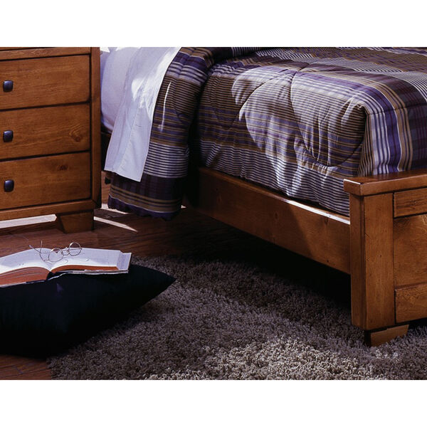 Diego Cinnamon Pine Queen Complete Bed, image 3