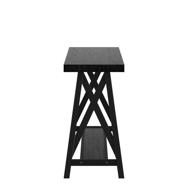 Gio Black X-Base Sofa Entryway Table, image 3