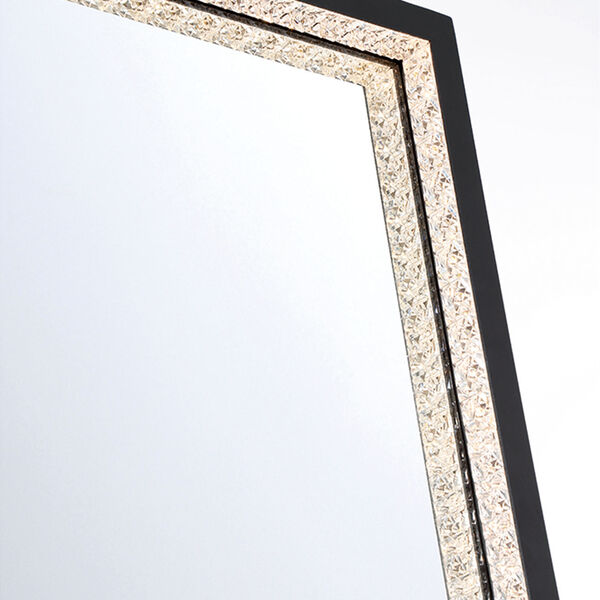 Cerissa Black 22-Inch LED Rectangle Wall Mirror, image 4