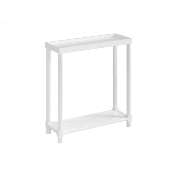 Harrison White End Table with Shelf, Set of 2, image 1