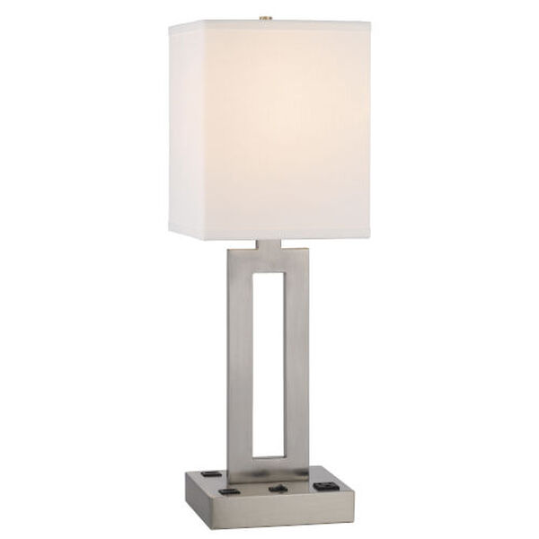 Sarnia Brushed Steel One-Light Desk Lamp, image 6
