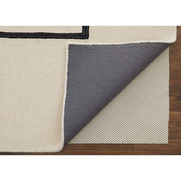 Maguire Industrial Ivory Gray Black Area Rug, image 6