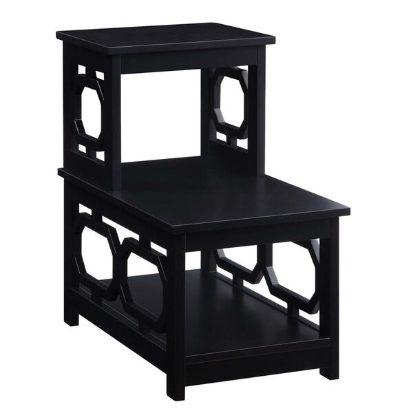 Omega Black Chairside End Table, image 1