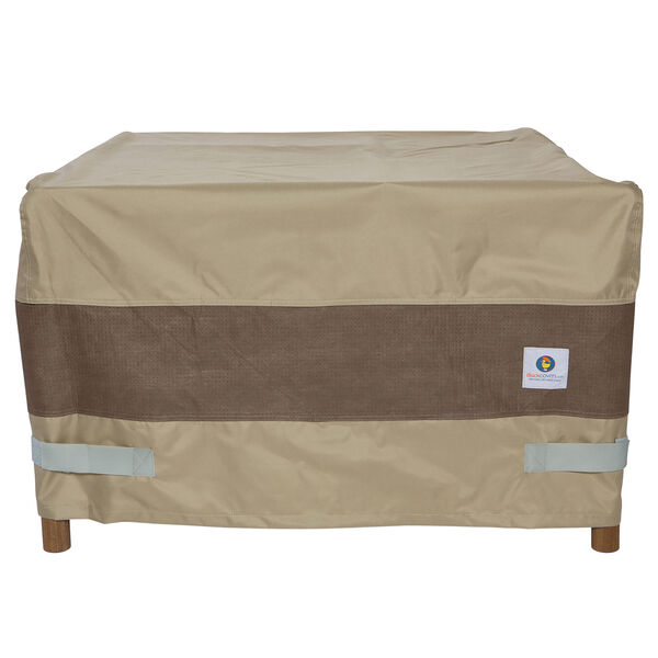 Elegant Swiss Coffee 50 In. Square Fire Pit Cover, image 1