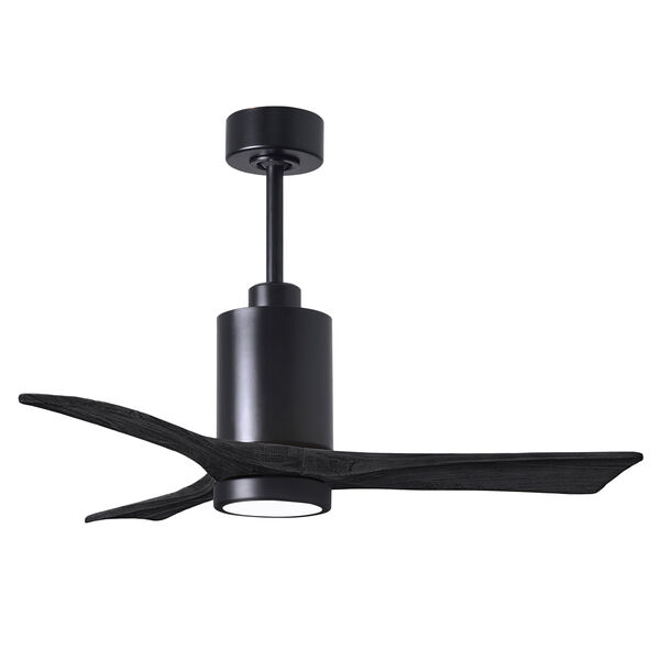 Patricia-3 Matte Black 42-Inch Ceiling Fan with LED Light Kit, image 4
