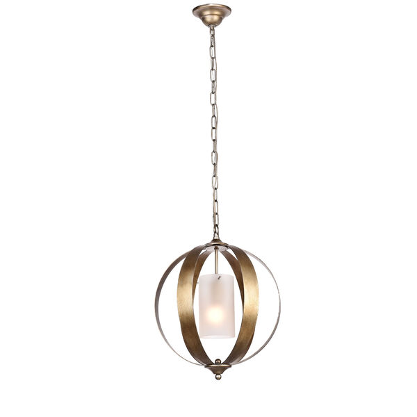 Marion Vintage Silver 15-Inch One-Light Pendant, image 1