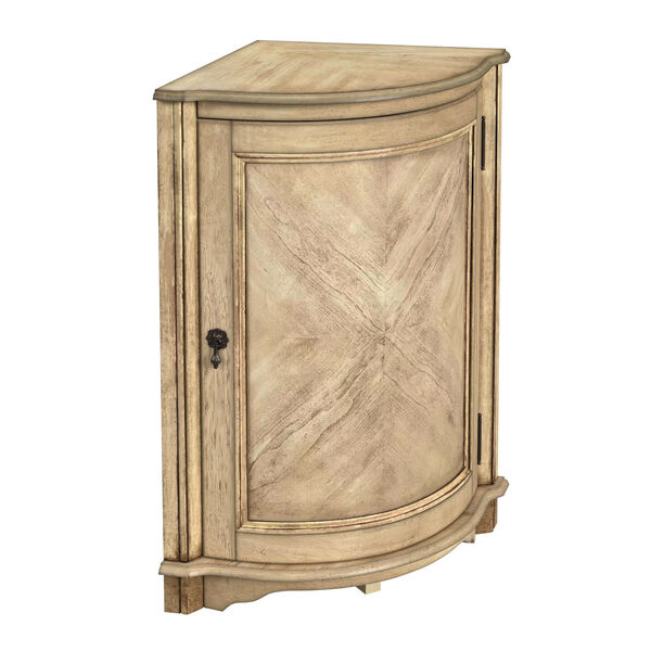 Durham Antique Beige Corner Cabinet, image 3