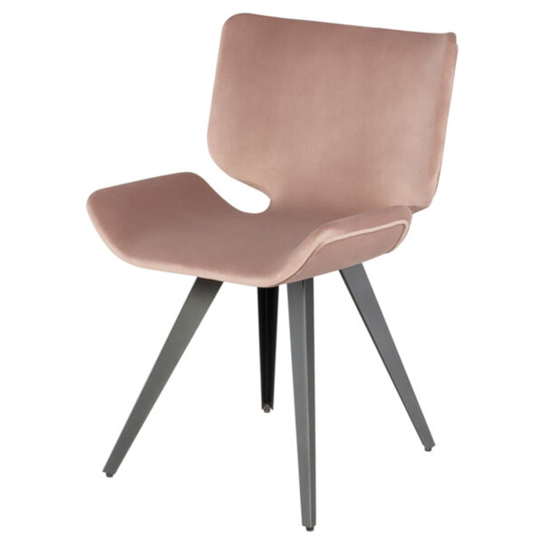 Astra Blush and Black Dining Chair, image 1