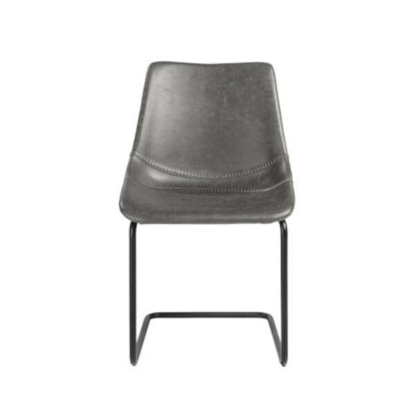 Emerson Dark Gray Leatherette Side Chair, Set of 2, image 1