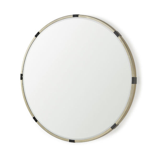 Mellisa Gold 32-Inch x 16-Inch Large Round Wall Mirror, image 1