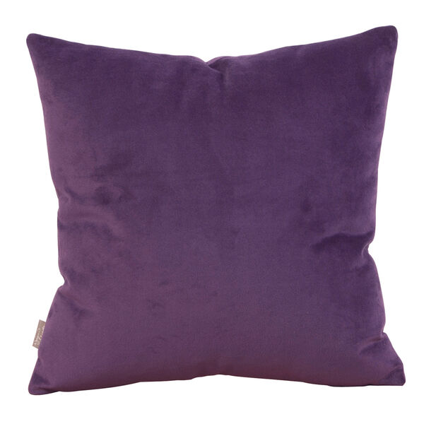 Bella Eggplant 20 x 20-Inch Pillow with Down Insert, image 1
