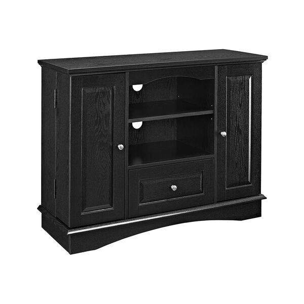 Black 42-Inch Bedroom TV Console with Media Storage, image 4