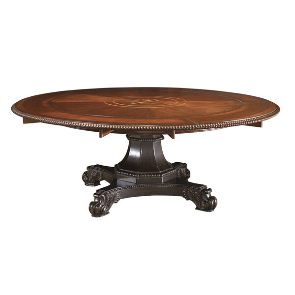 Kingstown Tamarind and Brown Bonaire Round Dining Table, image 1
