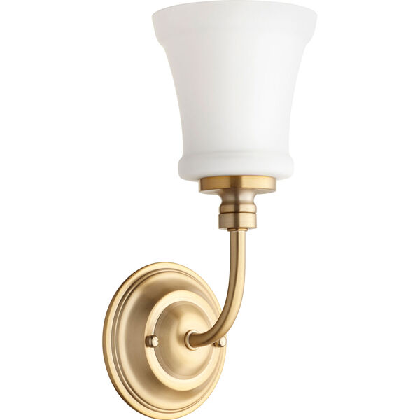 Rossington Aged Brass One-Light 5-Inch Wall Mount, image 1