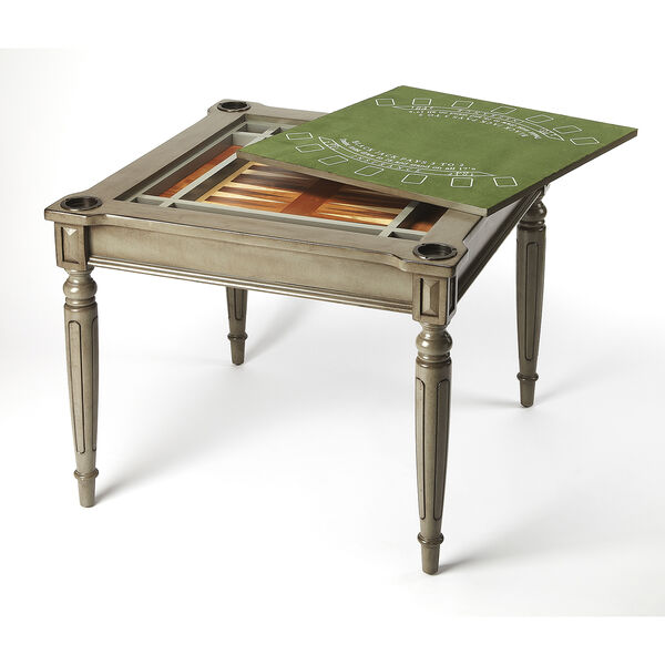 Vincent Silver Satin Multi Game Table, image 2