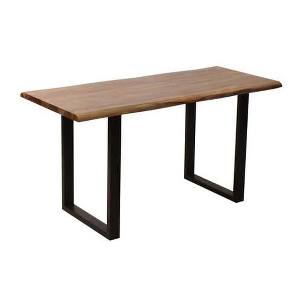 Brownstone III Nut Brown and Black Counter Height Dining Table, image 1