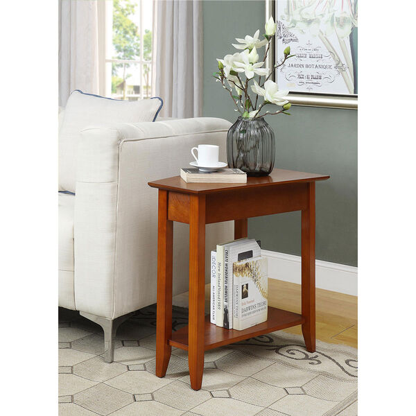 American Heritage Cherry Wedge End Table, image 1
