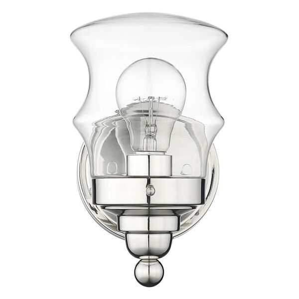Keal One-Light Bath Sconce with Clear Glass, image 2
