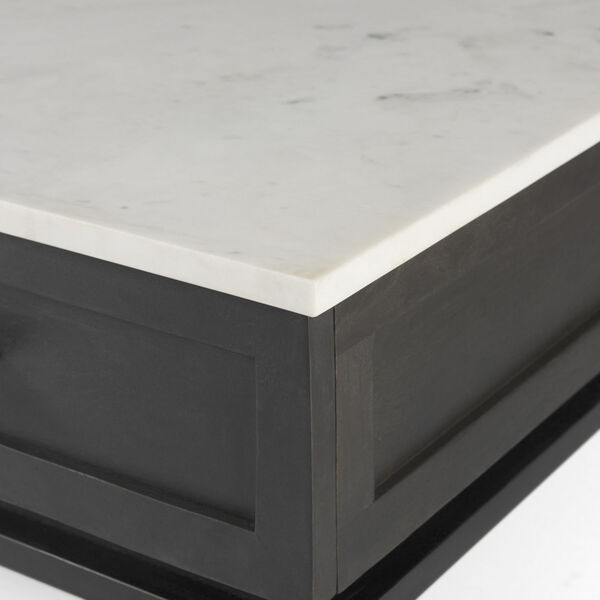 Divina Dark Brown and White Coffee Table, image 5