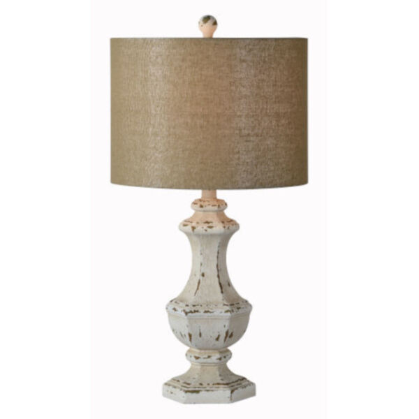 Hazel Cottage White 25-Inch One-Light Table Lamp Set of Two, image 1