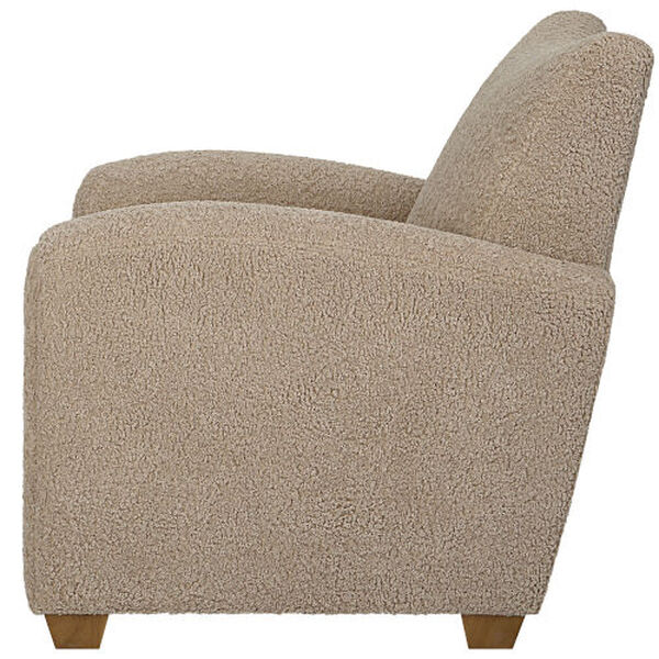 Teddy Latte and Walnut Accent Chair, image 5