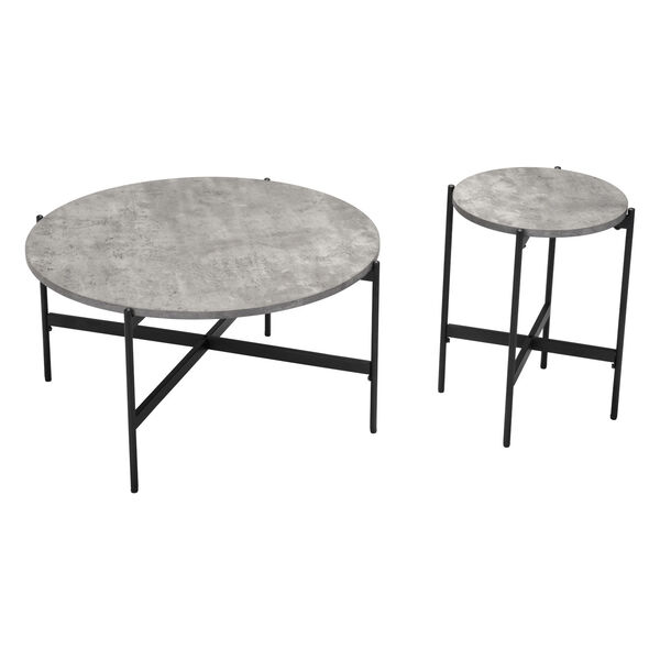 Malo Gray and Matte Black Coffee Table, image 6