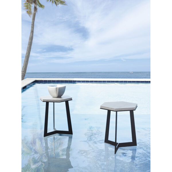 South Beach Dark Graphite and Stone Spot Table, image 2