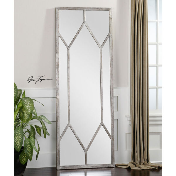 Sarconi Distressed Silver Oversized Mirror, image 1