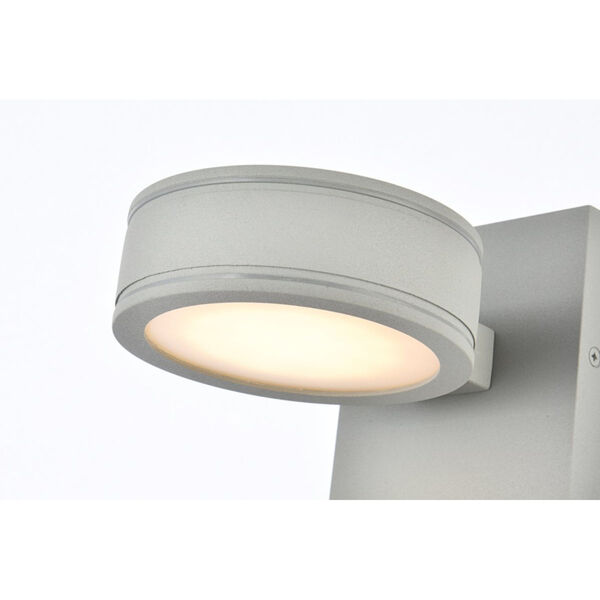 Raine Silver 230 Lumens Eight-Light LED Outdoor Wall Sconce, image 3