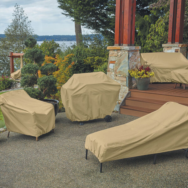 Palm Sand Patio V-Shaped Sectional Lounge Set Cover, image 3