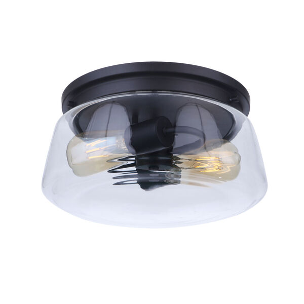 Laclede Midnight Two-Light Outdoor Flush Mount, image 2