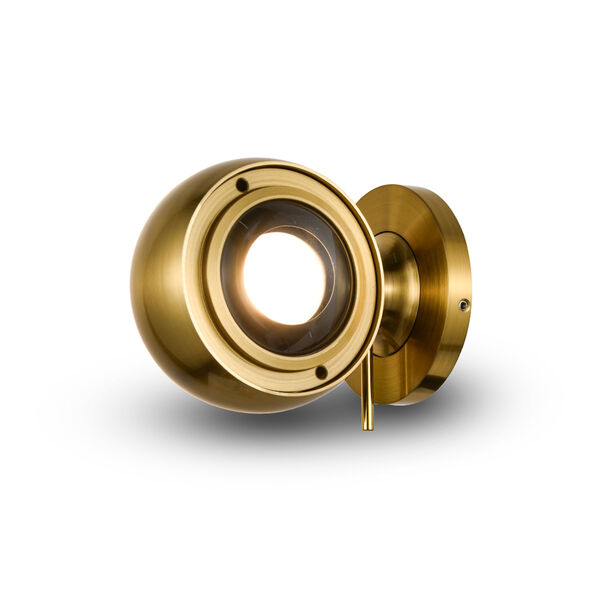 Orbit Antique Brass Adjustable LED Wall Sconce, image 2