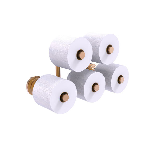 Que New Brushed Bronze Five Roll Toilet Paper Holder, image 1