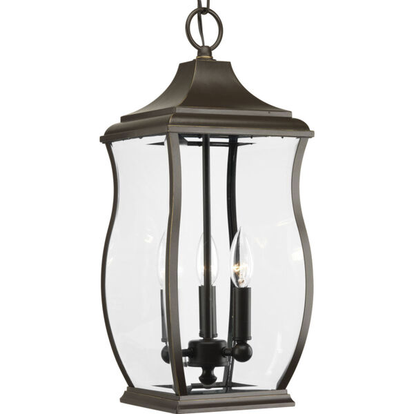 P5504-108 Township Oil Rubbed Bronze Three-Light Outdoor Pendant, image 1