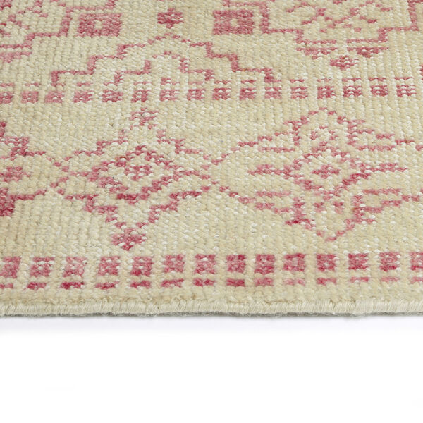 Knotted Earth Pink and Cream Area Rug, image 3