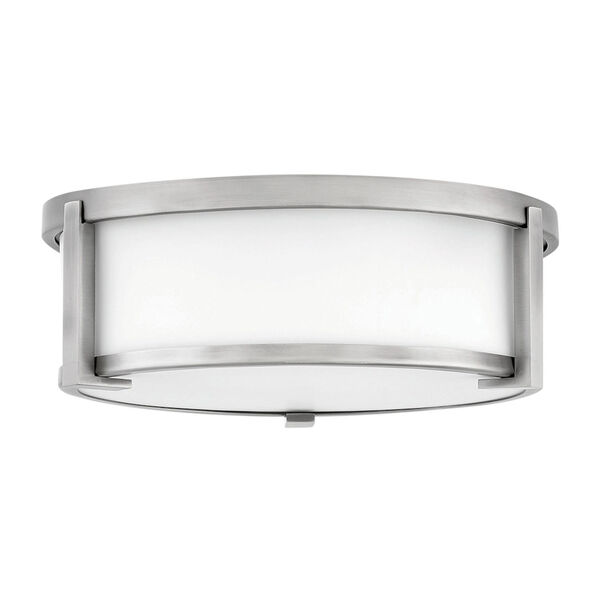 Lowell Antique Nickel Two-Light Flush Mount, image 6