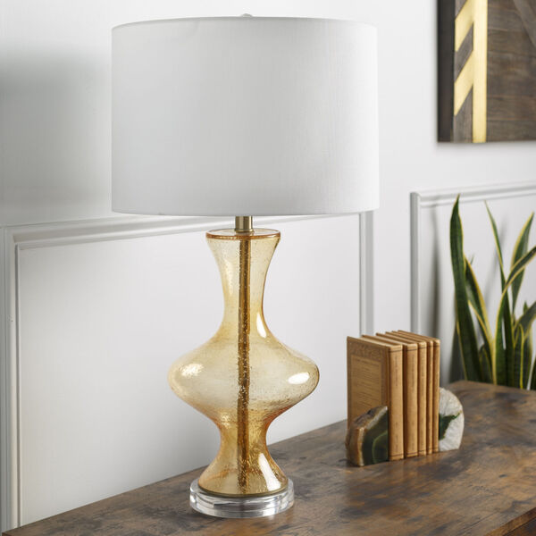 Vooburg Amber and White Table Lamp, image 2