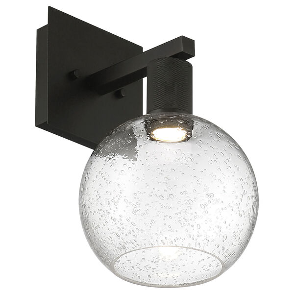 Port Nine Black Globe Outdoor Intergrated LED Wall Sconce with Clear Glass, image 4