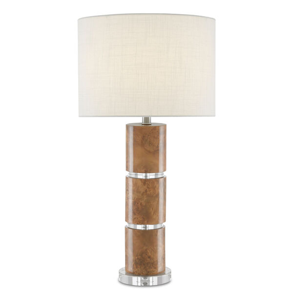 Birdseye Maple Veneer One-Light Table Lamp, image 1
