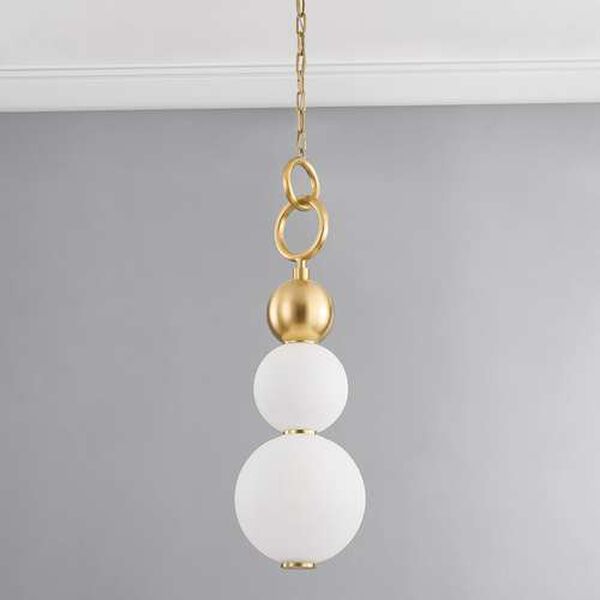 Perrin Aged Brass One-Light Pendant, image 5