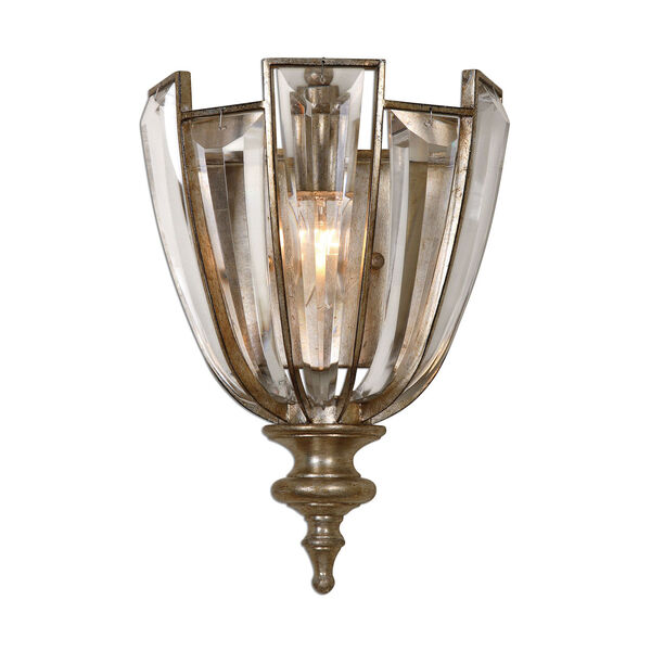 Vicentina Burnished Silver 13-Inch One Light Sconce, image 1