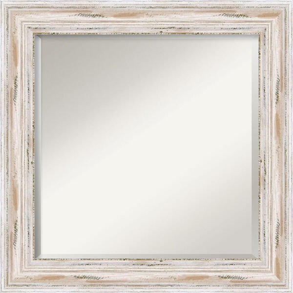 Alexandria White 25-Inch Bathroom Wall Mirror, image 1