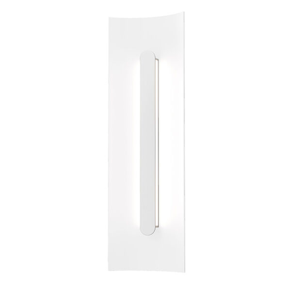 Tairu Textured White 18-Inch LED Sconce, image 1