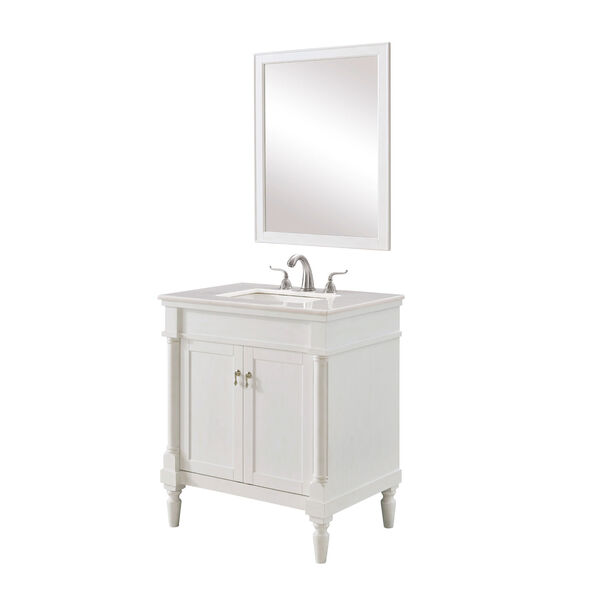 Lexington Antique White 30-Inch Vanity Sink Set, image 1