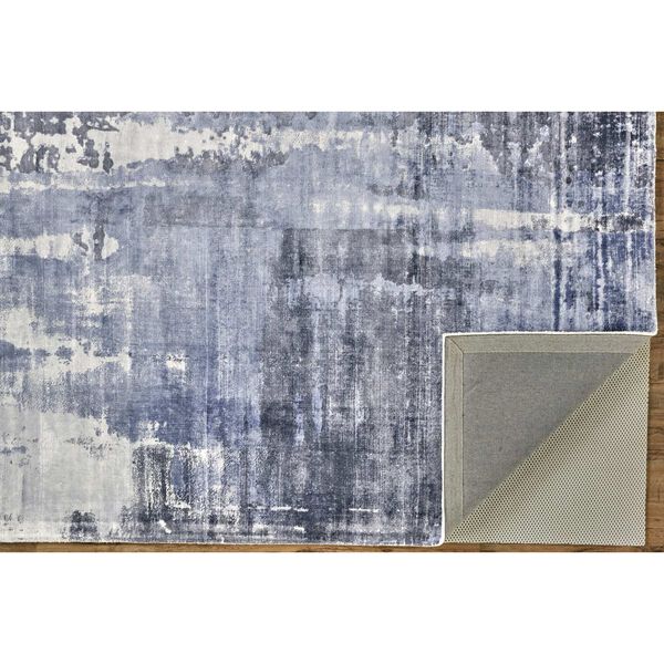 Emory Luxury Glam Abstract Blue Gray Ivory Area Rug, image 5