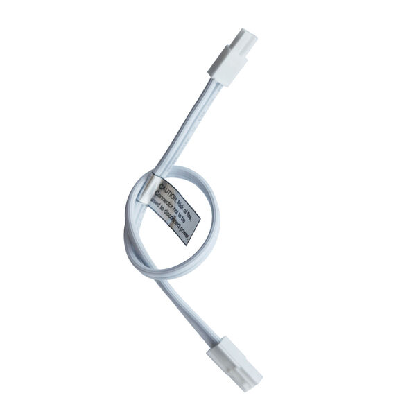 White 12-Inch Connector Cord, image 2