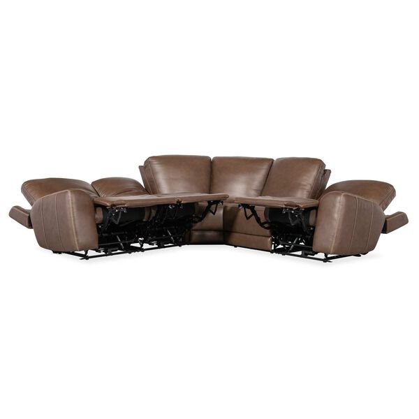 Light Brown Torres Five-Piece Power Recline Sectional, image 3