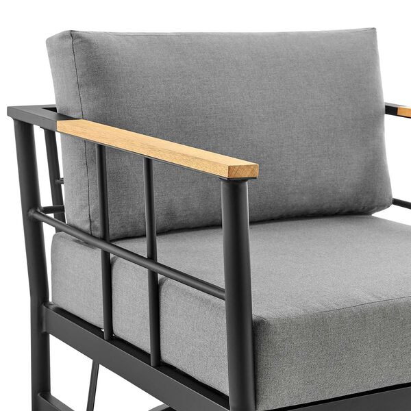 Shari Black Outdoor Swivel Chair, image 5